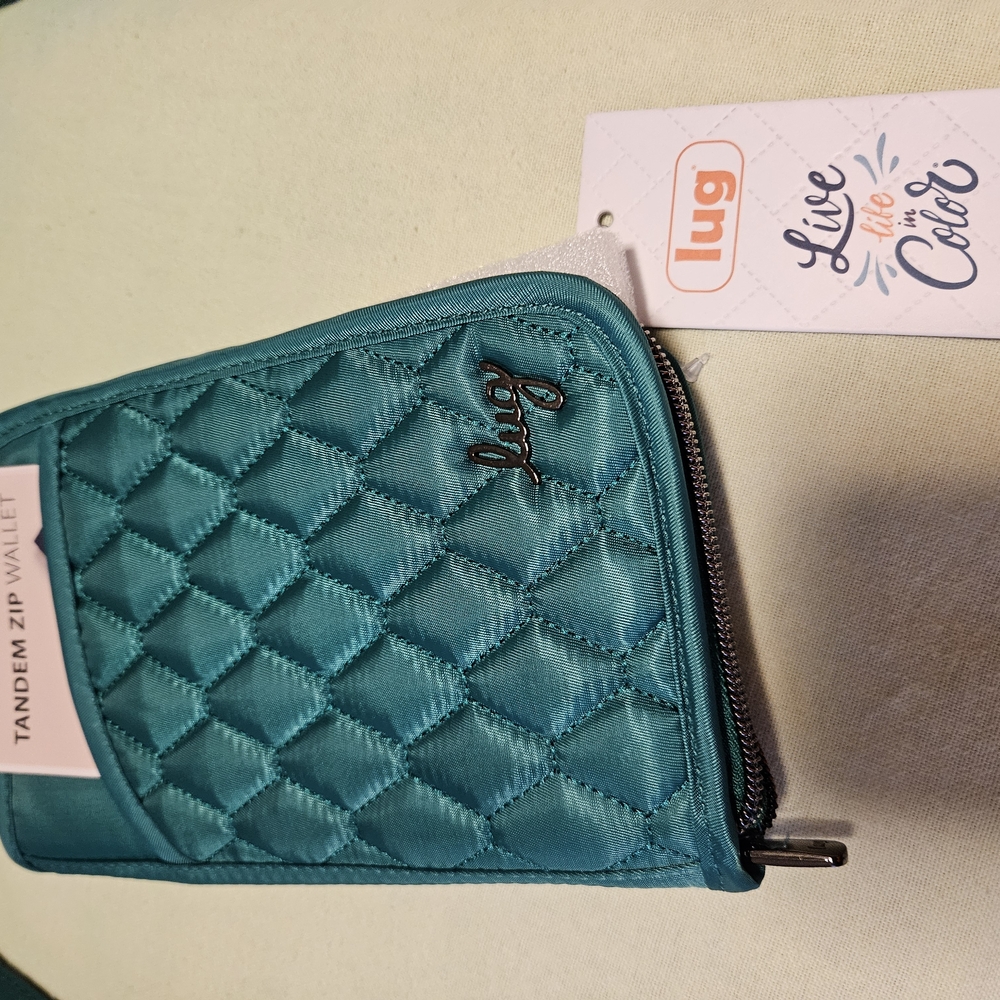 Lug Green Quilted Wallet